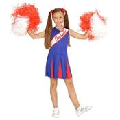 Déguisement Cheerleader Rouge et Bleu (5/7 ans)