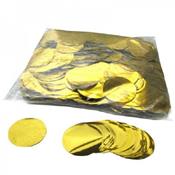70 gr confettis métalliques ronds or 4 cm - anti feu