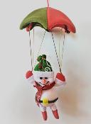 Bonhomme de neige parachute 30 cm - déco noel