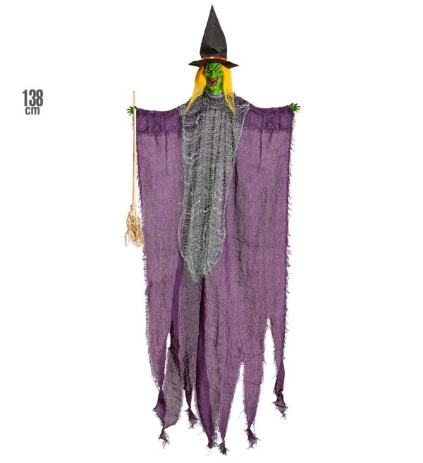 Sorcière déco Halloween 138 cm de haut