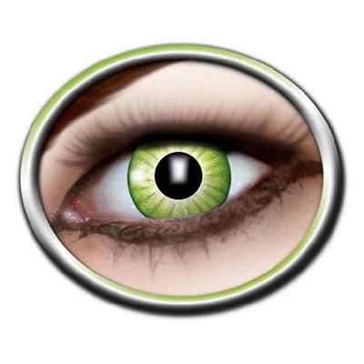 Lentilles de couleur "Electro-green" (3 mois) - sans correction