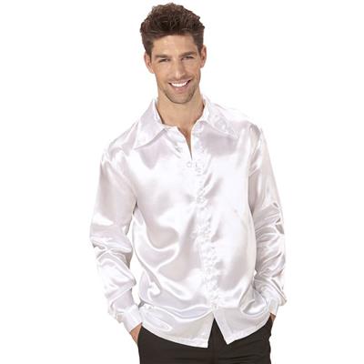 Chemise blanche chic satinée - Taille L