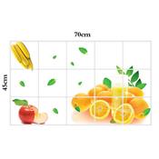 Sticker adhésif carrelage fruits spécial cuisine (45 x 75 cm)