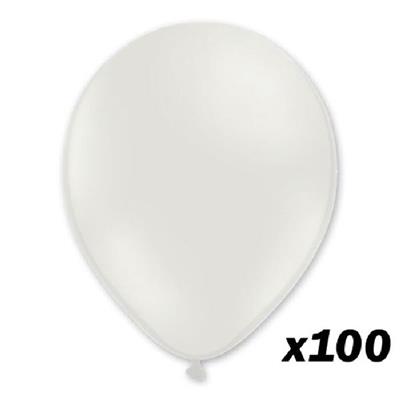 100 ballons blanc 30 cm