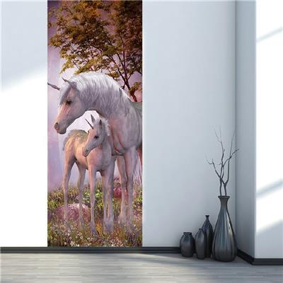 Sticker de porte licorne - 200 x 79 cm