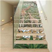 13 stickers safari escalier - 18 x 100 cm
