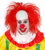 Calotte de clown avec cheveux rouges