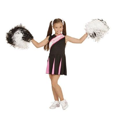 Déguisement Cheerleader Rose et Noir (5/7 ans)