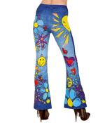 Legging femme style jeans hippie mode 70 - Taille L/XL