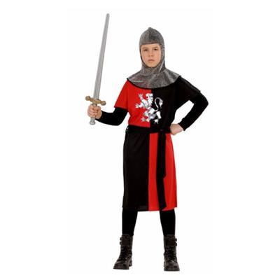 Déguisement chevalier médiéval rouge-11/14 ans