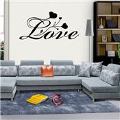 Sticker adhésif calligraphie love (27 x 58 cm)