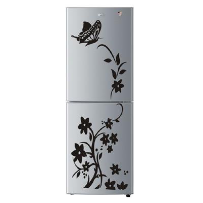 Sticker adhésif fleurs papillons noirs réfrigérateur (50 x 140 cm)