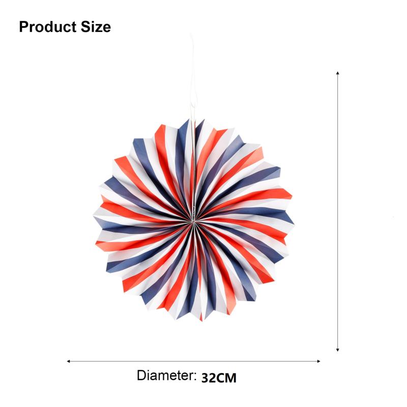 Eventail à spirale france 38  cm - fête nationale