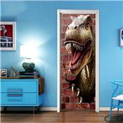 Sticker de porte dinosaure - 200 x 79 cm
