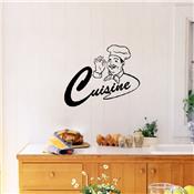 Sticker adhésif chef cuisine (45 x 55 cm)