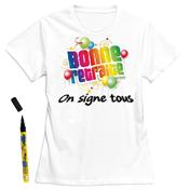 T-Shirt femme retraite à dédicacer - Taille L