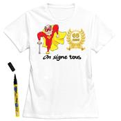 T-Shirt homme 65 ans à dédicacer - Taille L