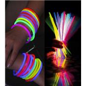 100 Bracelets fluo assortis