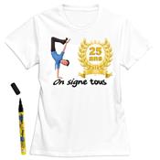 T-shirt homme à dédicacer 25 ans - Taille XXL