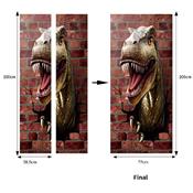 Sticker de porte dinosaure - 200 x 79 cm