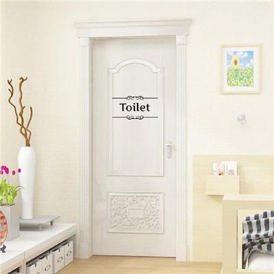 Sticker adhésif toilettes chics (15 x 28 cm)