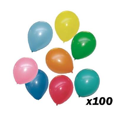 100 ballons 30 cm (couleurs assortis multicolore)