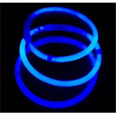 100 Bracelets fluo bleu