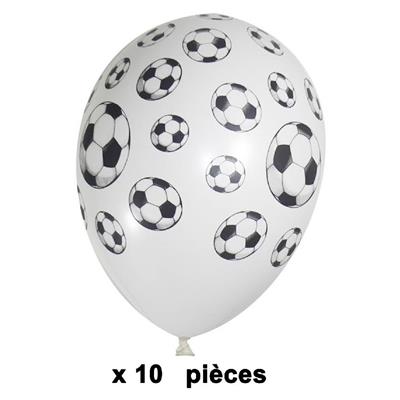 10 ballons baudruche foot 35 cm