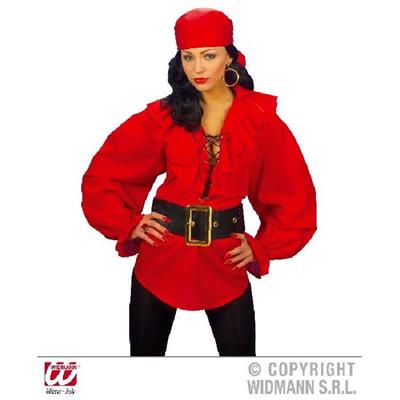 Chemise pirate femme rouge - Taille M/L