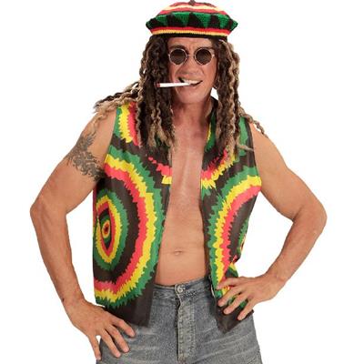 Gilet Ouvert Rasta Polyester Mixte - (40/44)