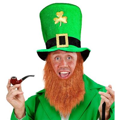 Chapeau saint patrick/lutin avec barbe