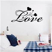 Sticker adhésif calligraphie love (27 x 58 cm)