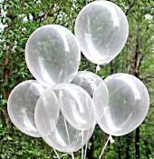 8 Ballons transparents 30 cm