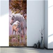 Sticker de porte licorne - 200 x 79 cm