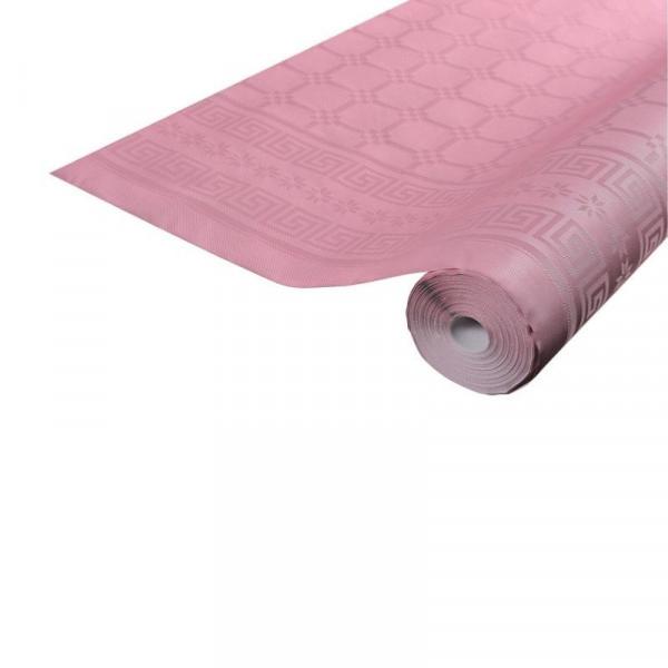 Nappe papier rose brillant damasse en rouleau - 25 mètres x 1.20 mètre
