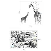 Stickers adhésifs girafes art déco (115 x 130 cm)