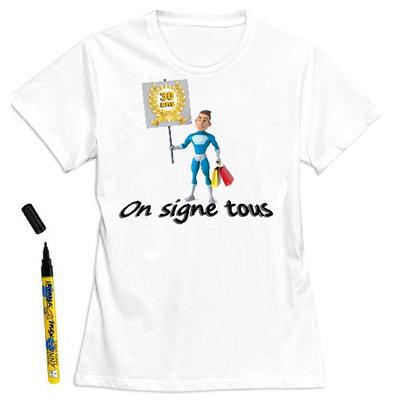 T-shirt homme 30 ans à dédicacer - Taille S