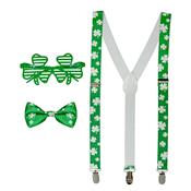 Set saint patrick( lunettes,bretelles et n&#0156;ud de papillon)