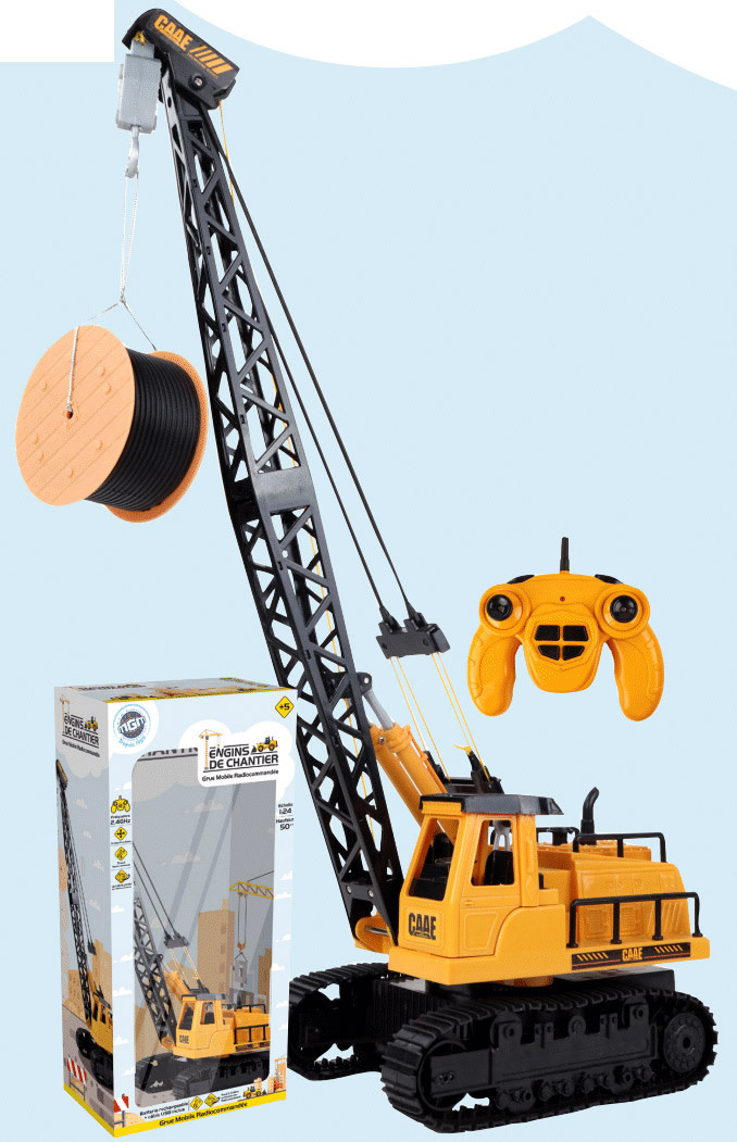 Engin grue mobile radiocommandé ht 50 cm