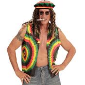 Gilet Ouvert Rasta Polyester Mixte - (40/44)