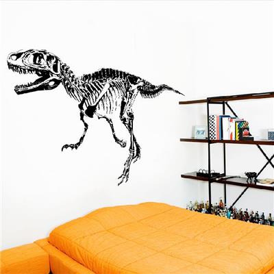 Sticker adhésif squelette dinosaure (68 x 104 cm)