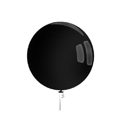 10 Ballons géants noir diam. 50 cm