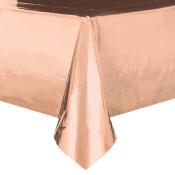 Nappe plastique rosegold métal -137 x 274 cm