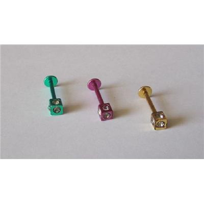 1 Piercing dice stud diamant