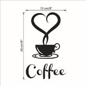 Sticker adhésif coffee (12 x 20 cm)