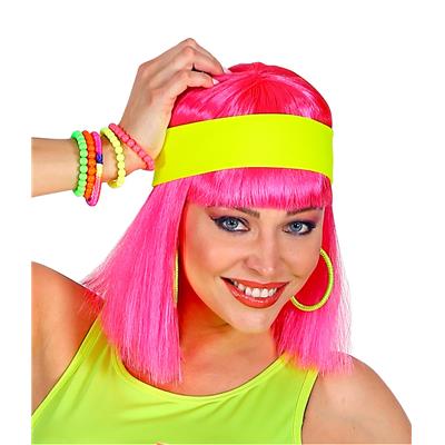 Bandeau stretch jaune fluo