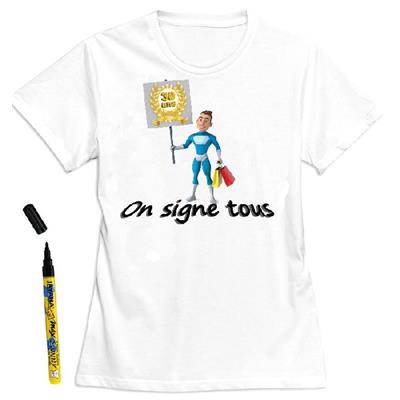 T-Shirt homme 30 ans à dédicacer - Taille XL