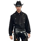 Chemise cow boy /shériff noir - Taille M/L
