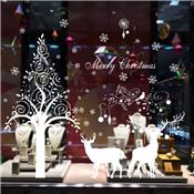 Sticker adhésif panorama vitrine de Noël (125 x 210 cm)