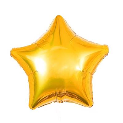 Ballon alu étoiles or 52 cm